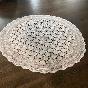 Crochet Round table top 56” diameter